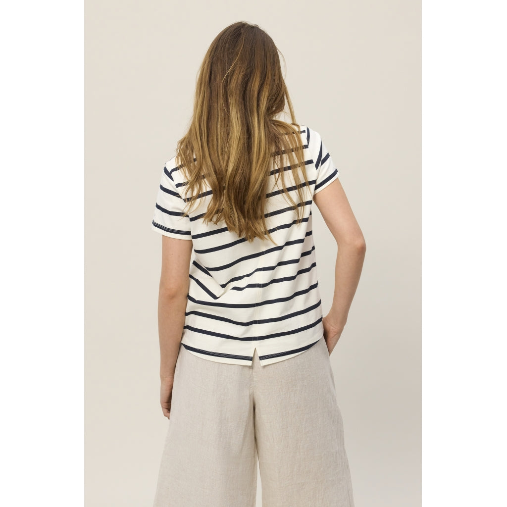 Redgreen Women Chris T-shirt T-shirts 168 Navy Stripe