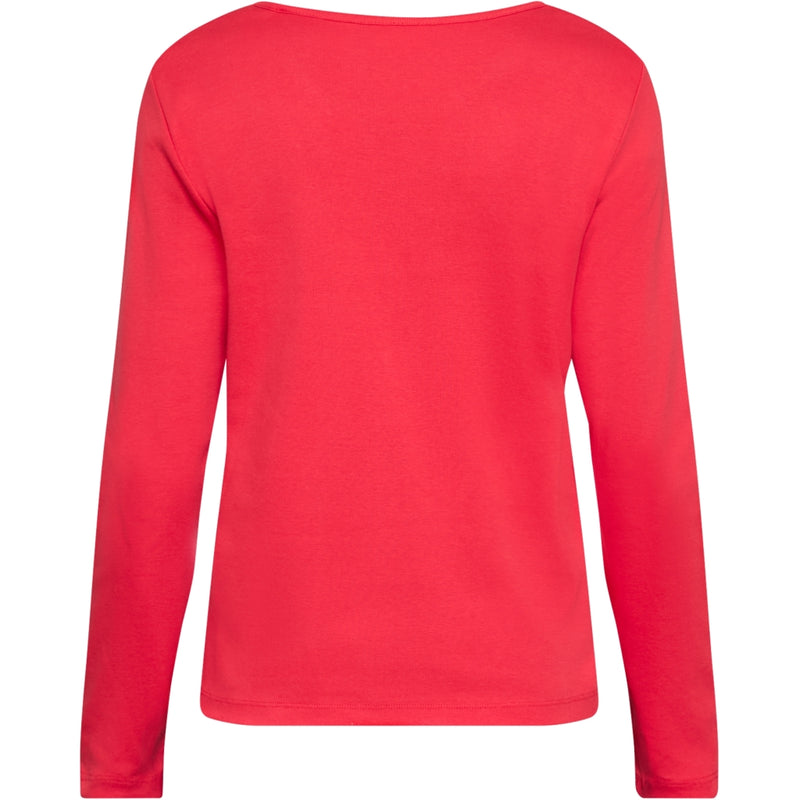 Redgreen Women Ciljla Long Sleeve T-shirt Langærmet Tee 047 Dark Red