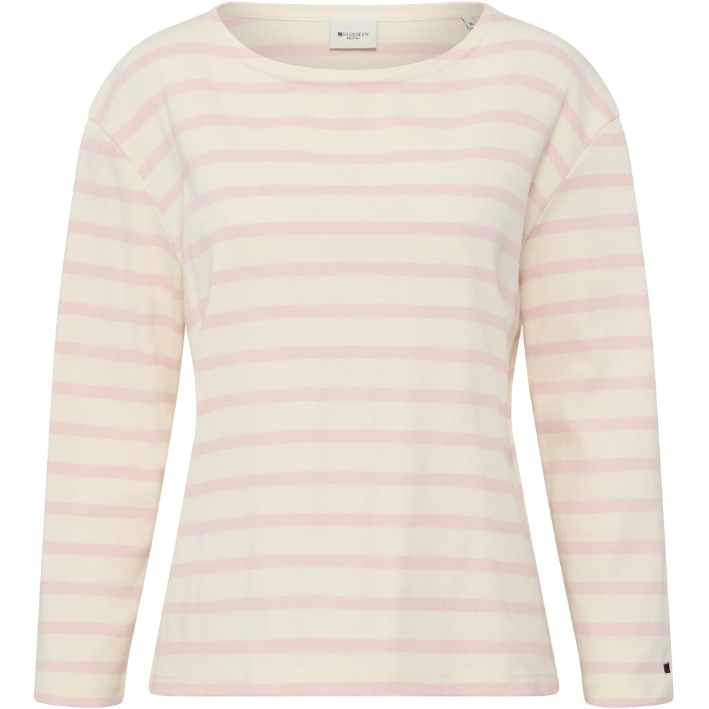 Redgreen Women Claudia T-shirt Langærmet Tee 140 Rose Pastel Stripe