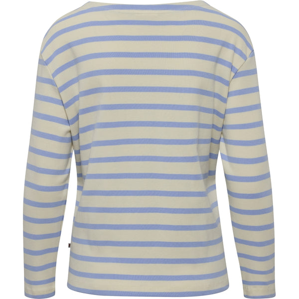 Redgreen Women Claudia T-shirt Langærmet Tee 162 Light Blue Stripe