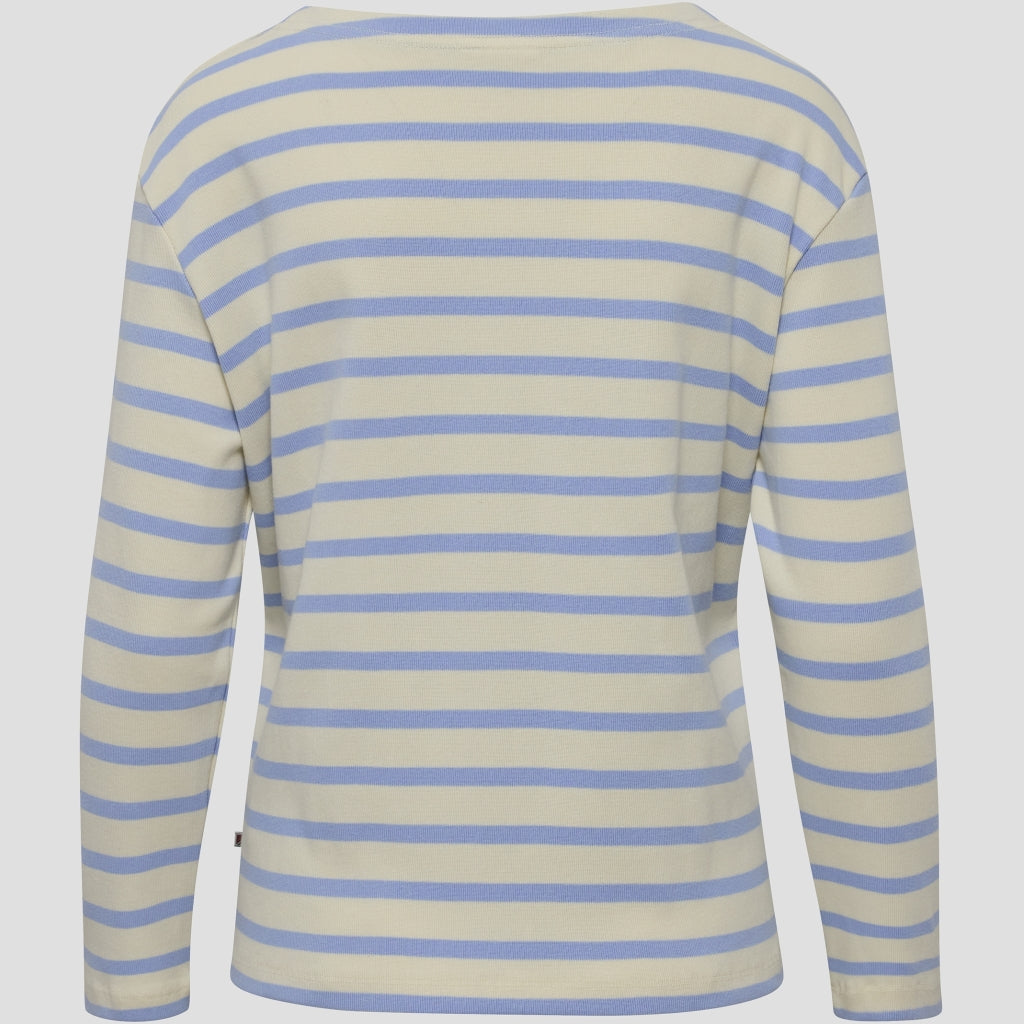 Redgreen Women Claudia T-shirt Langærmet Tee 162 Light Blue Stripe