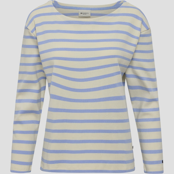 Redgreen Women Claudia T-shirt Langærmet Tee 162 Light Blue Stripe