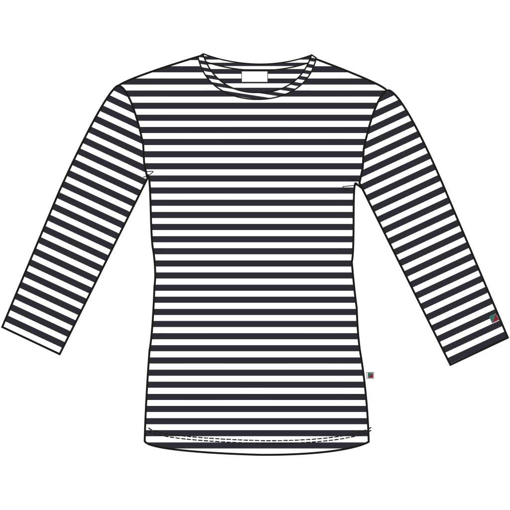 Redgreen Women Cleo 3/4 LS T-shirt Langærmet Tee 169 Dark Navy Stripe