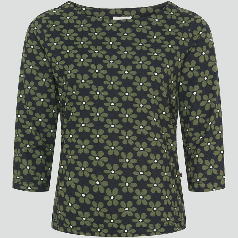 Redgreen Women Cookie t-shirt Langærmet Tee Olive Grøn Melange