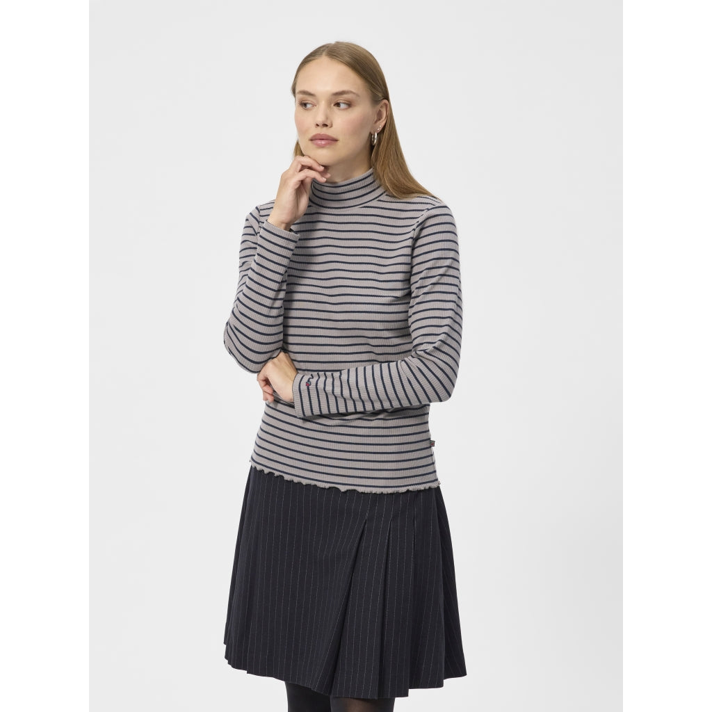 Redgreen Women Crawley Langærmet Tee 113 Grey Stripe