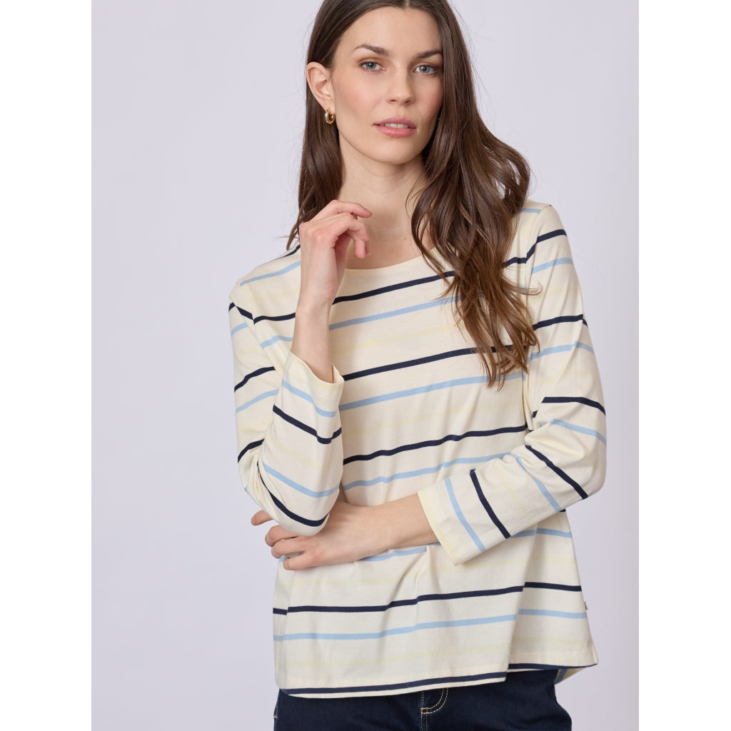 Redgreen Women Croco T-shirt T-shirts 163 Blue Stripe