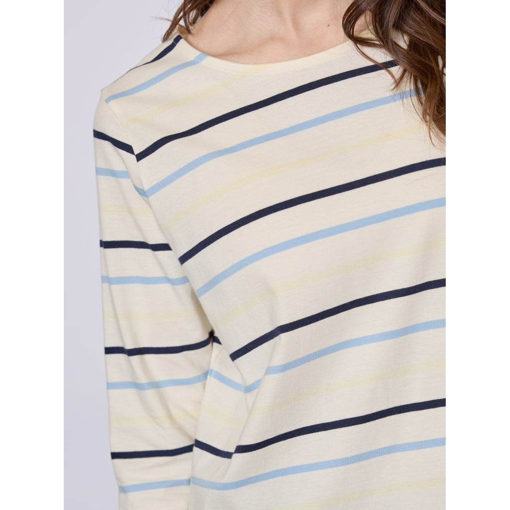 Redgreen Women Croco T-shirt T-shirts 163 Blue Stripe