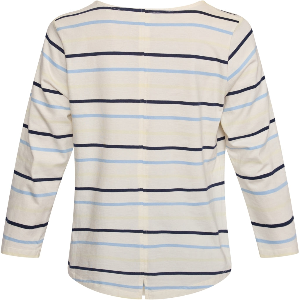 Redgreen Women Croco T-shirt T-shirts 163 Blue Stripe