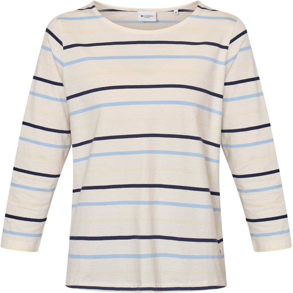 Redgreen Women Croco T-shirt T-shirts 163 Blue Stripe