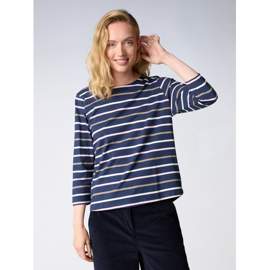 Redgreen Women Croco T-shirt T-shirts 168 Navy Stripe