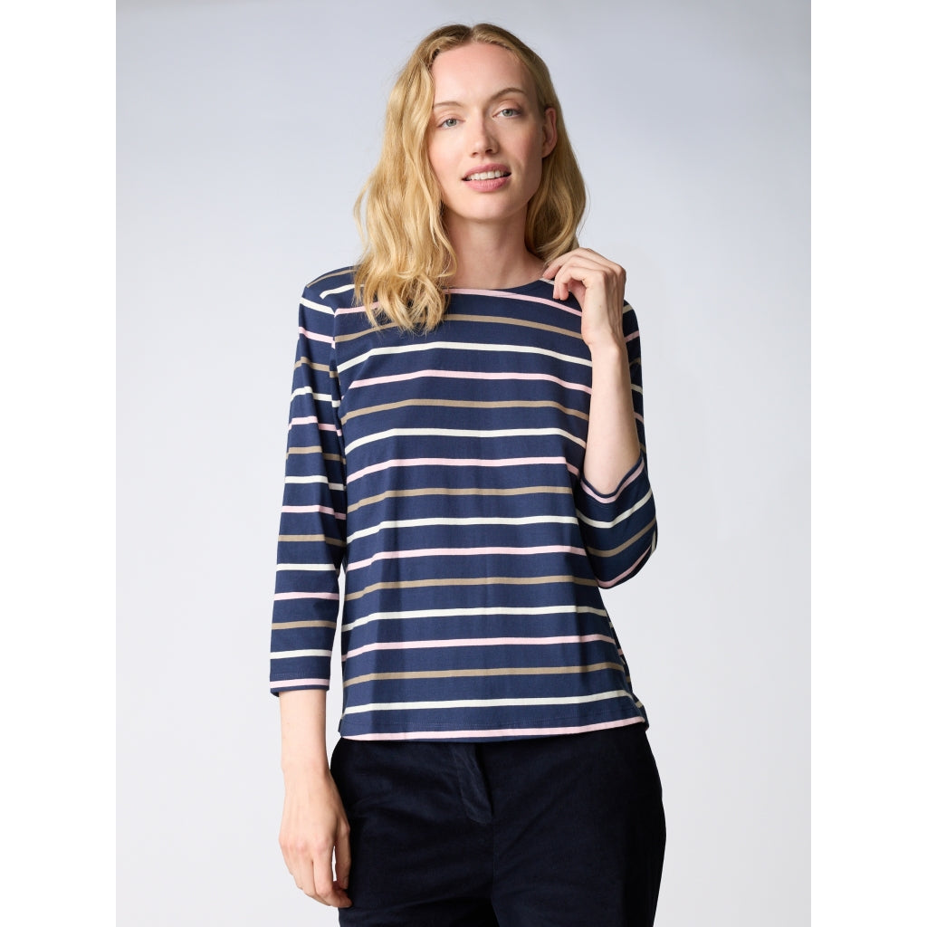 Redgreen Women Croco T-shirt T-shirts 168 Navy Stripe