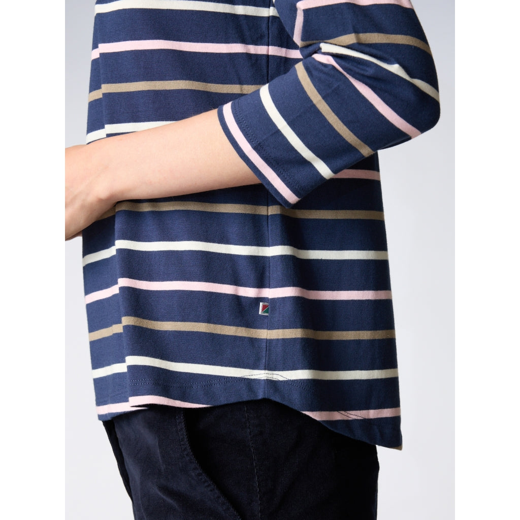 Redgreen Women Croco T-shirt T-shirts 168 Navy Stripe
