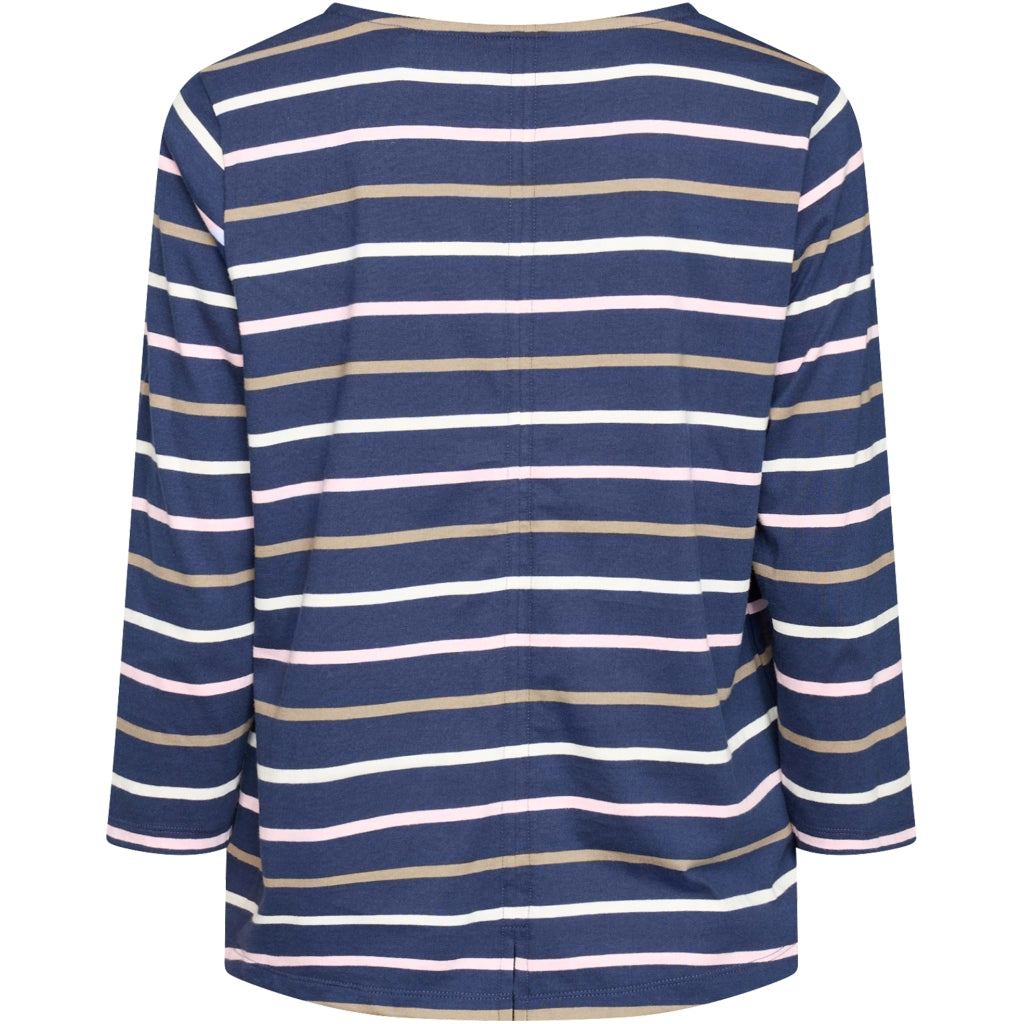 Redgreen Women Croco T-shirt T-shirts 168 Navy Stripe