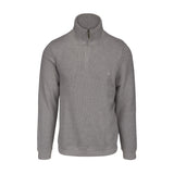 Sea Ranch Cromwell Langærmet Sweater med Lynlås Sweatshirts Grå Melange