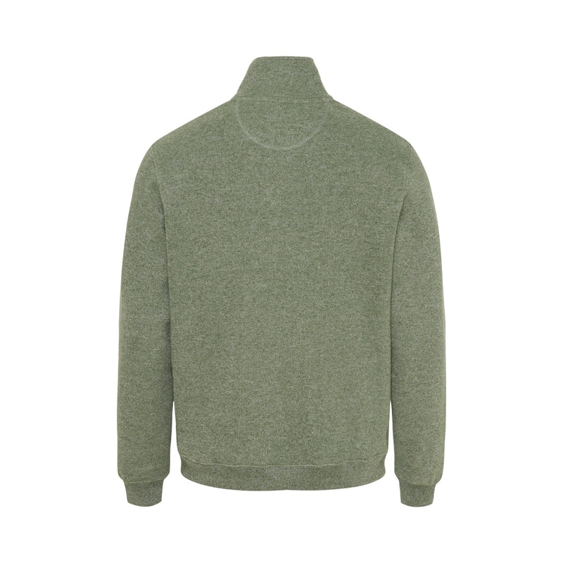 Sea Ranch Cromwell Langærmet Sweater med Lynlås Sweatshirts Grøn