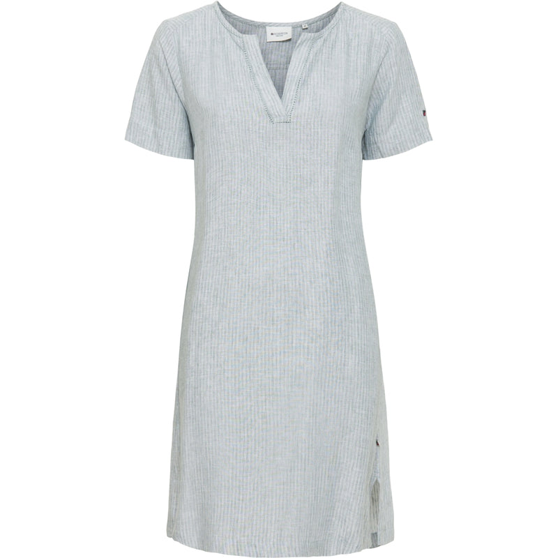 Redgreen Women Daisy Kjole Dresses / Shirts 171 Light Olive Stripe