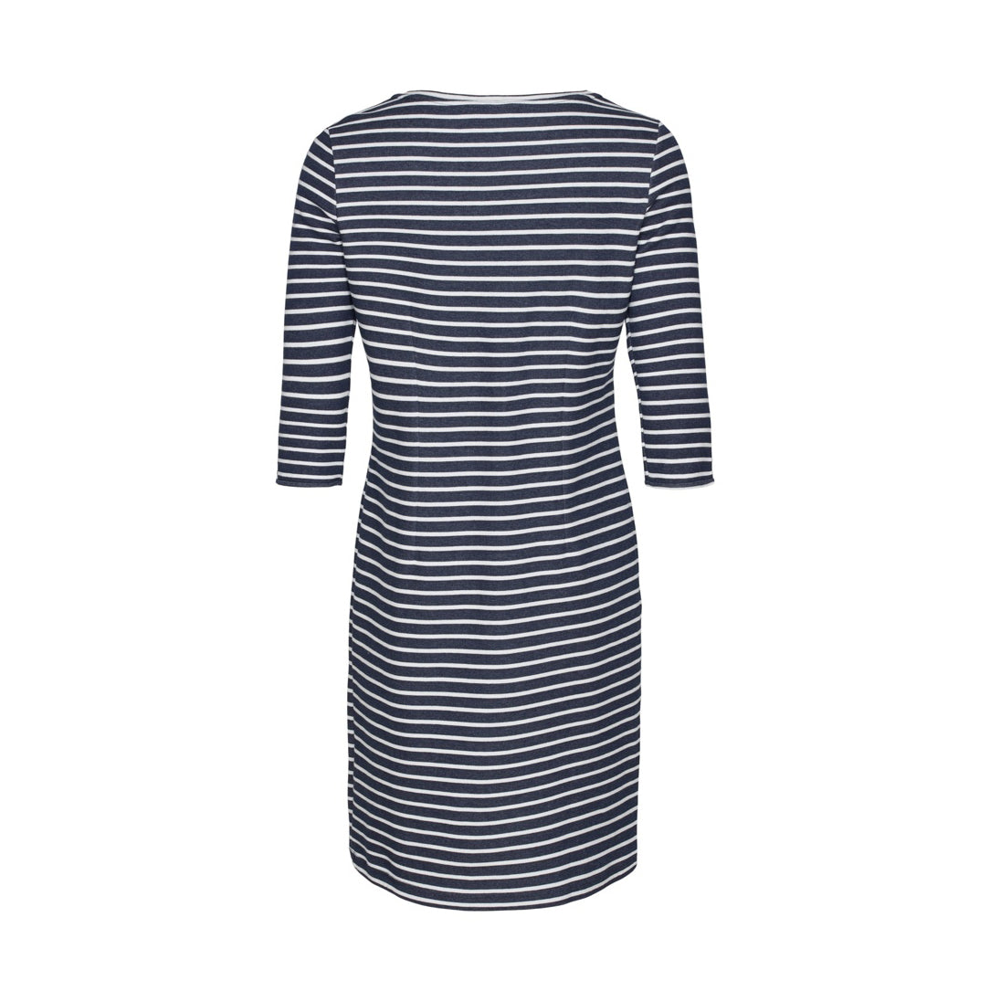 Sea Ranch Daphne Stribet Langærmet Kjole Dresses / Shirts SR Navy/Pearl
