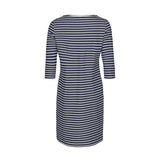 Sea Ranch Daphne Stribet Langærmet Kjole Dresses / Shirts SR Navy/Pearl