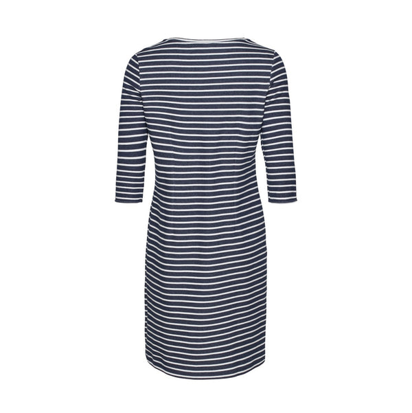 Sea Ranch Daphne Stribet Langærmet Kjole Dresses / Shirts SR Navy/Pearl