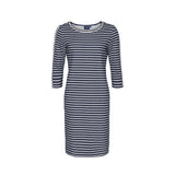 Sea Ranch Daphne Stribet Langærmet Kjole Dresses / Shirts SR Navy/Pearl
