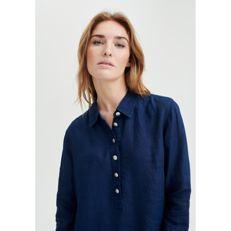 Redgreen Women Dina Skjortekjole Dresses / Shirts 068 Navy