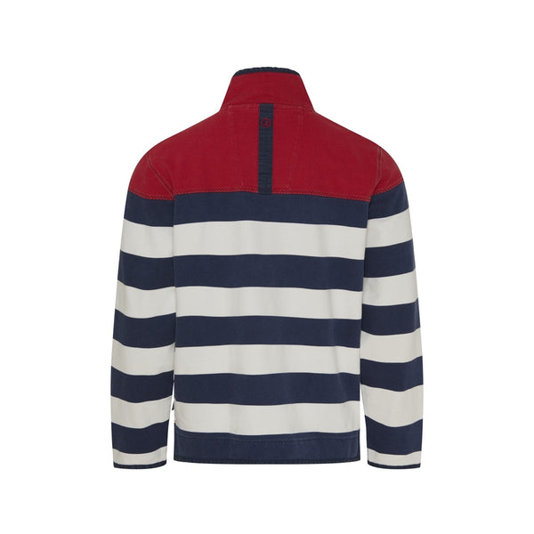 Sea Ranch Ejvind Half Zip Sweat Sweatshirts SR Rød/Pearl/SR Navy