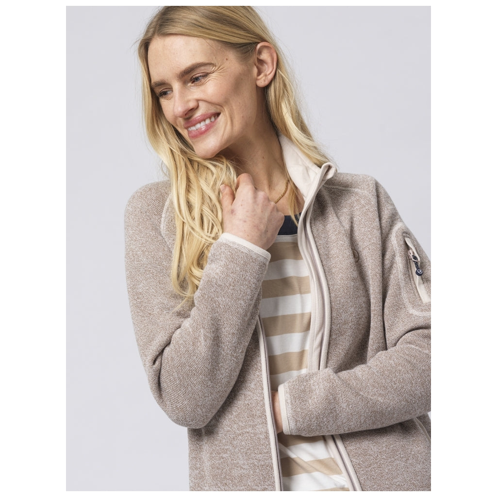 Sea Ranch Eleana Fleece Fleece Brun Melange