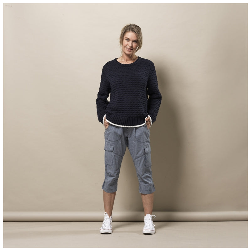 Sea Ranch Elie Pants Bukser og Shorts Indigo/Hvid