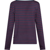 Redgreen Women Fie Long Sleeve T-shirt Langærmet Tee 181 Eggplant Stripe