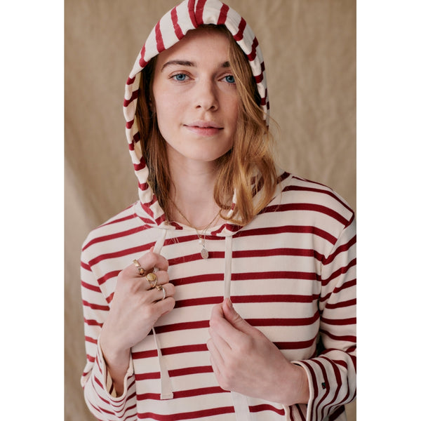 Redgreen Women Filis Sweats Sweatshirts 147 Dark Red Stripe