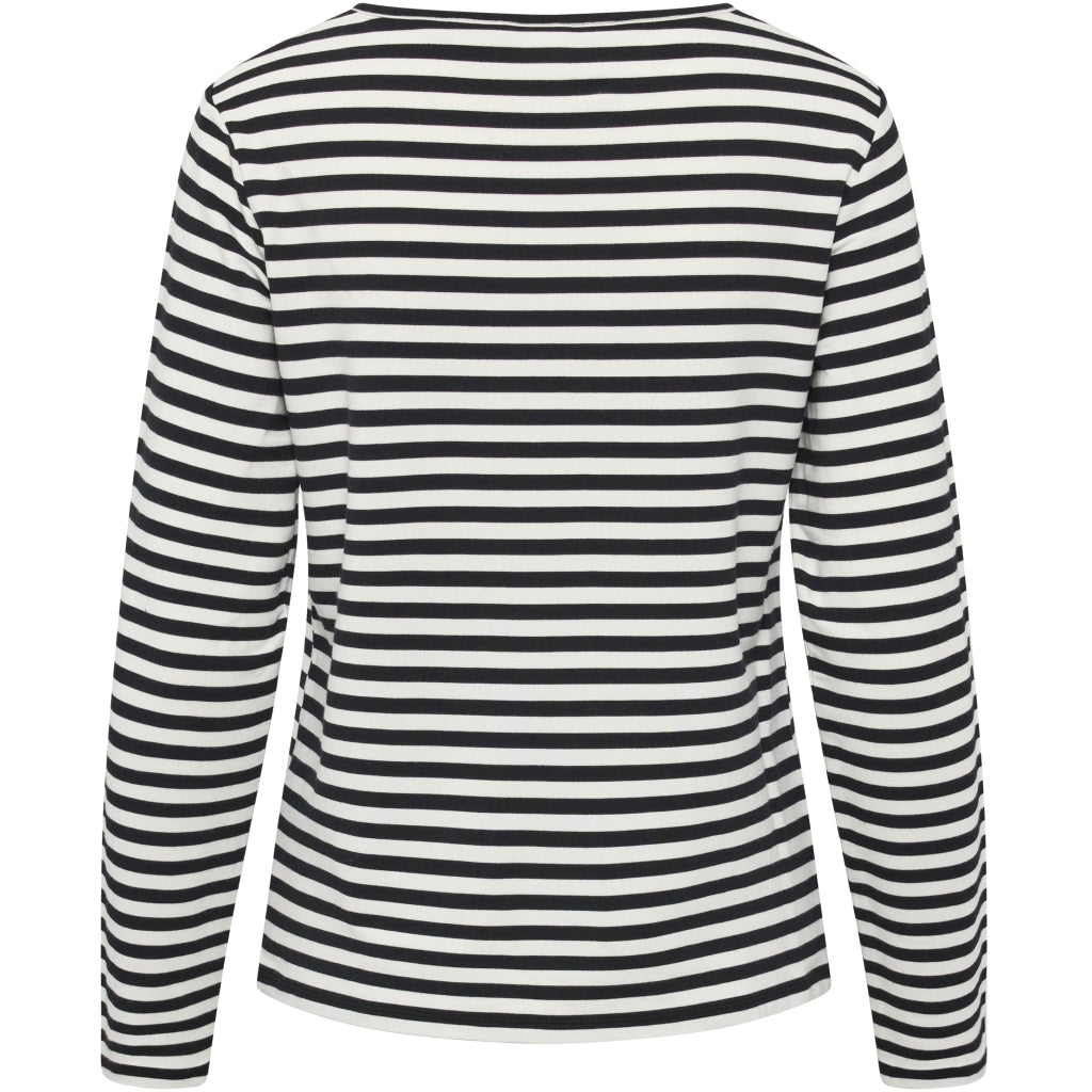 Redgreen Women Fie Long Sleeve T-shirt Langærmet Tee 199 Black Stripe