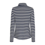 Sea Ranch Gabriela Turtleneck Breton stripe top Langærmet Tee SR Navy/Ecru