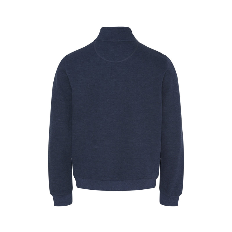 Sea Ranch Garcia Langærmet Sweat Cardigan med Lynlås Sweatshirts Denim Melange