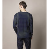 Sea Ranch Grenaa Stribet Langærmet T-shirt Langærmet Tee 4225 SR Navy / Sycamore Green