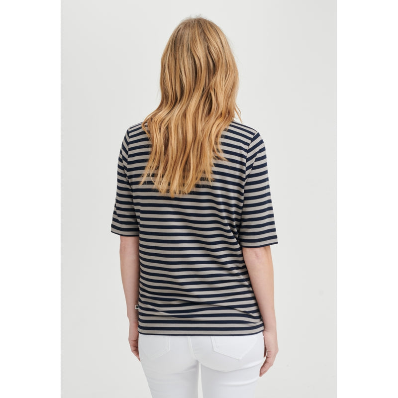 Redgreen Women Hedy kortærmet t-shirt T-shirts 123 Sand Stripe