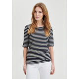 Redgreen Women Hedy kortærmet t-shirt T-shirts 123 Sand Stripe