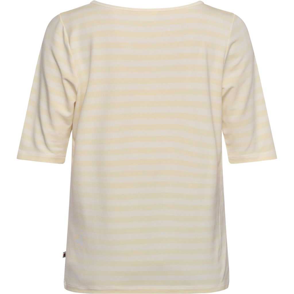 Redgreen Women Hedy kortærmet t-shirt T-shirts 130 Yellow Pastel Stripe