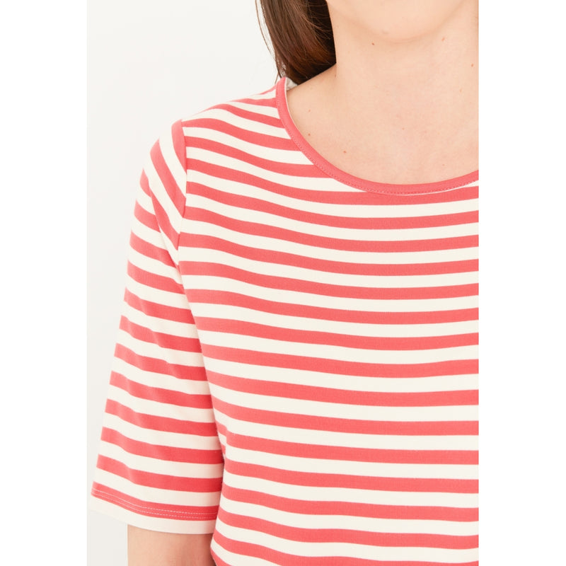 Redgreen Women Hedy kortærmet t-shirt T-shirts 143 Light Red Stripe
