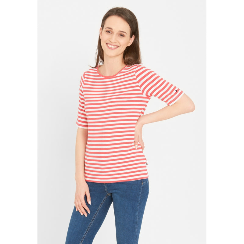 Redgreen Women Hedy kortærmet t-shirt T-shirts 143 Light Red Stripe
