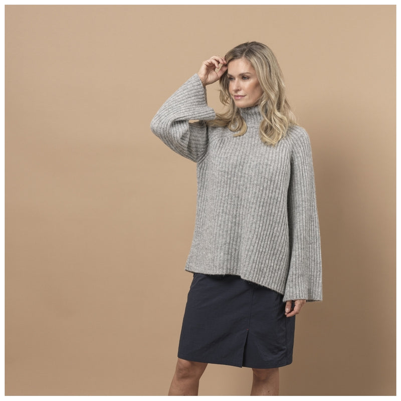 Sea Ranch Hella Knit Strik Grå Melange