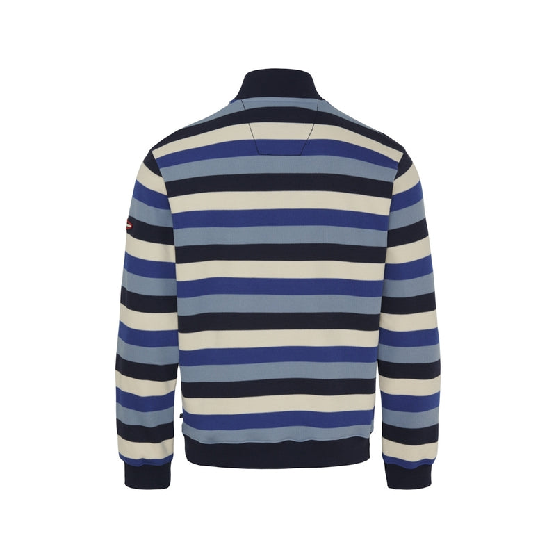 Sea Ranch Hutchinson med Lynlås Sweatshirts Mørk Navy Multi Strib