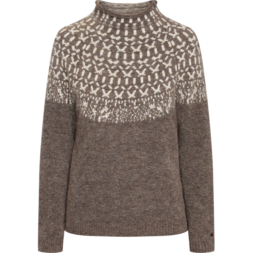Redgreen Women Jesebel Knit Strik 429 Dark Brown Melange