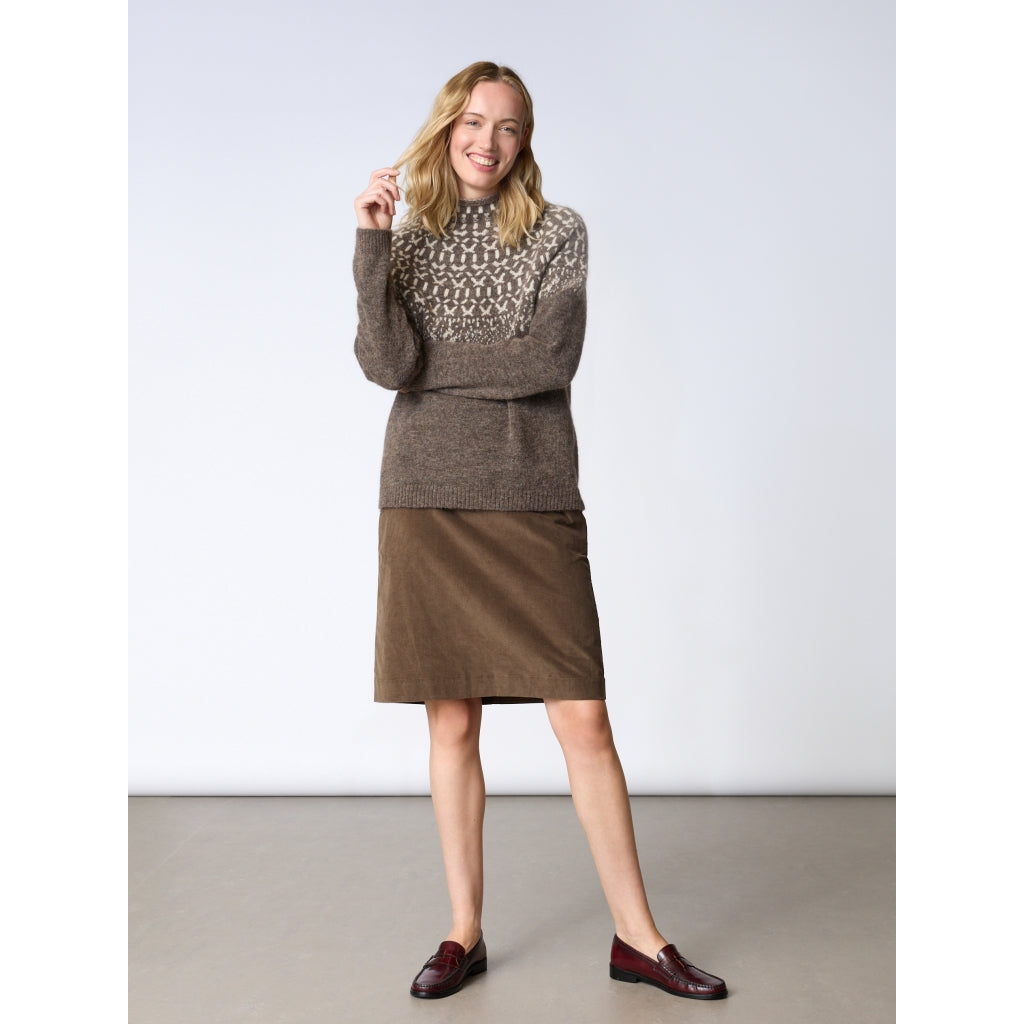 Redgreen Women Jesebel Knit Strik 429 Dark Brown Melange
