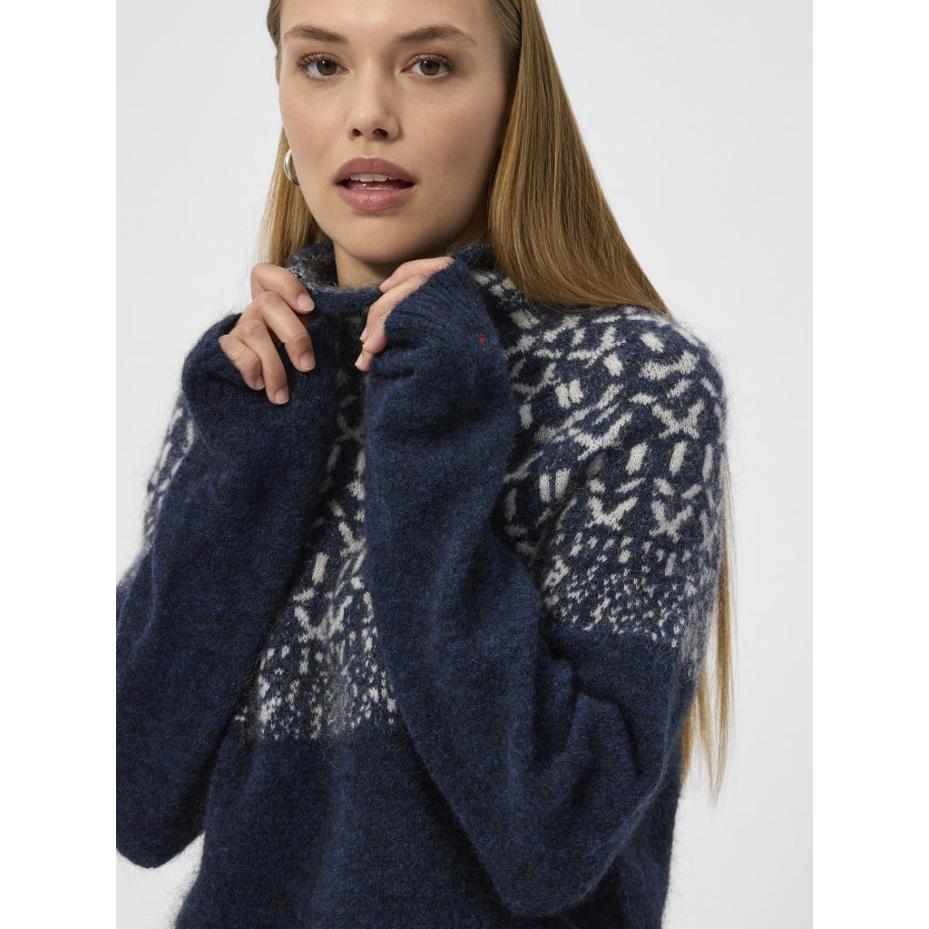 Redgreen Women Jesebel Knit Strik Navy Mønster