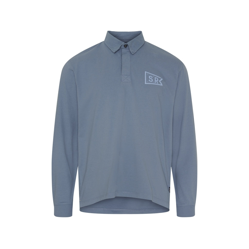Sea Ranch Karl Rugby Langærmet Tee Dæmpet Pastel Blå