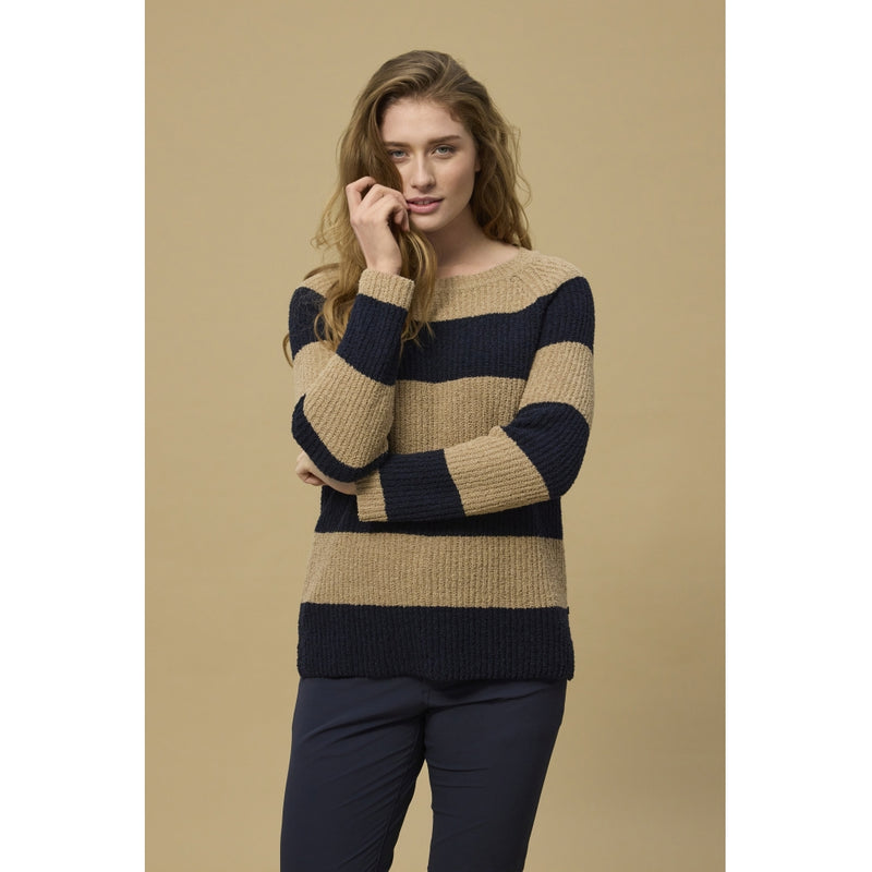 Redgreen Women Kimberly Knit Strik 124 Mid Sand Stripe