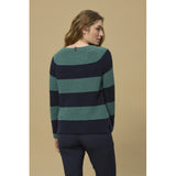 Redgreen Women Kimberly Knit Strik 176 Mid Green Stripe