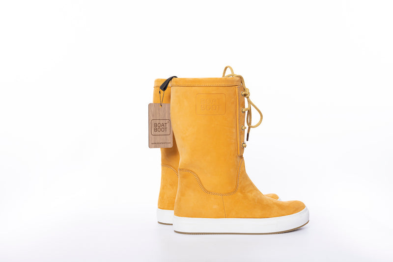 Boat Boot Laceup Yellow Leather Fodtøj Gul