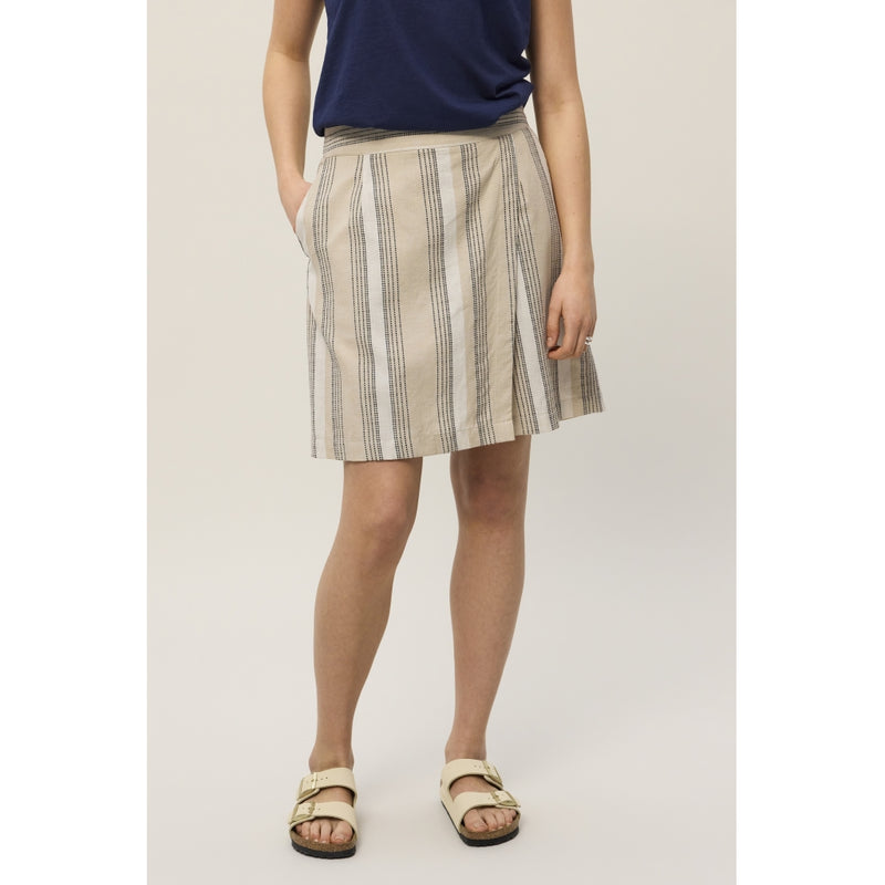 Redgreen Women Larissa Skorts Bukser og Shorts 122 Light Sand Stripe