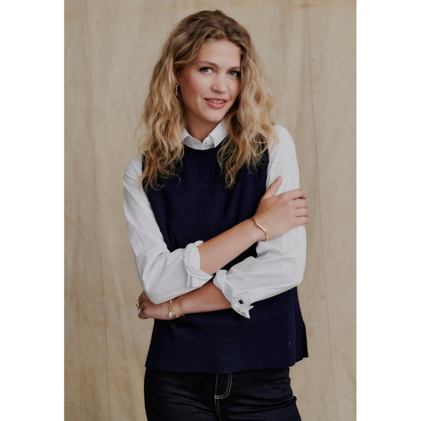 Redgreen Women Lera Strikvest Strik 069 Dark Navy